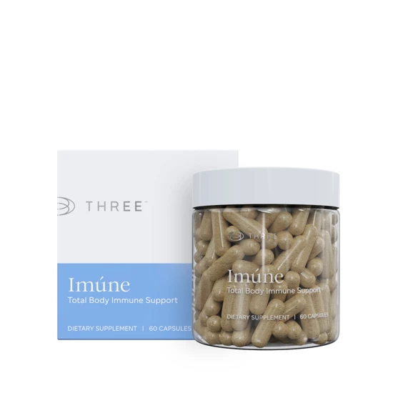 Official THREE Imúne carton and product