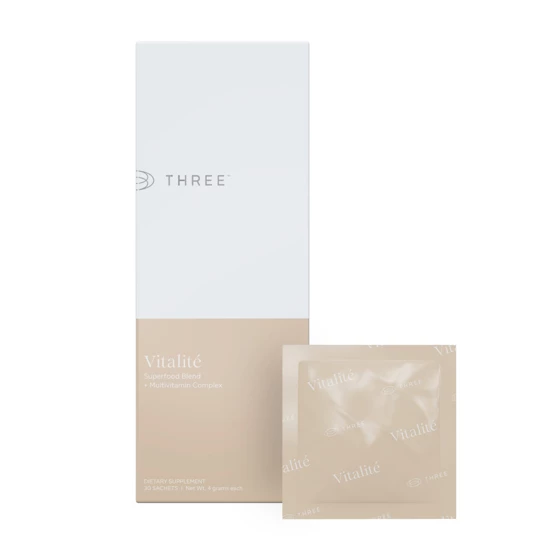 Official THREE Vitalité carton and product